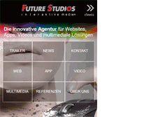 Tablet Screenshot of futurestudios.ch